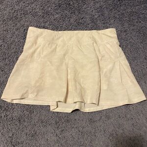 Eton Cream Skorts with Flared Pleated Design